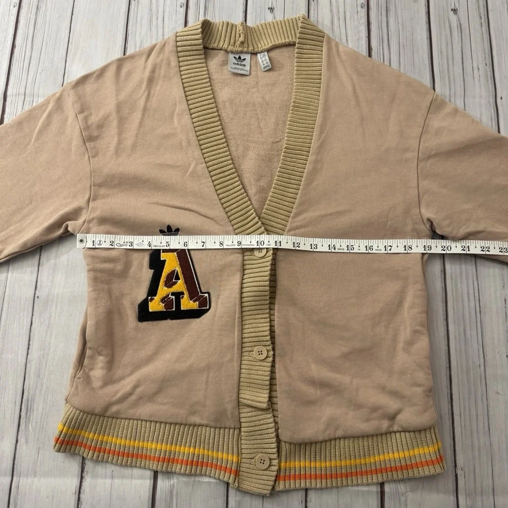 Adidas Originals Class of 72  Size XS Chenille Cardigan Mineral Women's - Picture 6 of 9